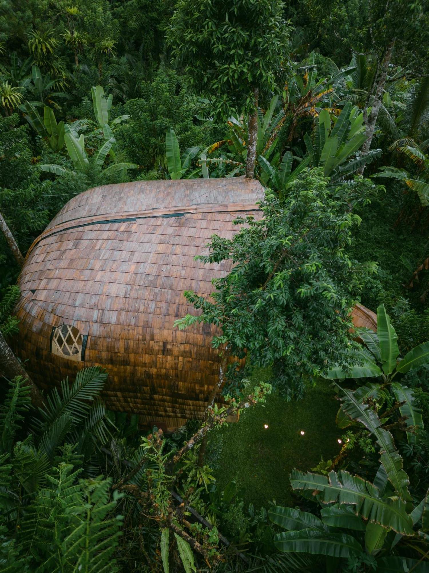 Alamvaya Bali Bamboo House Villa Сидемен Екстериор снимка