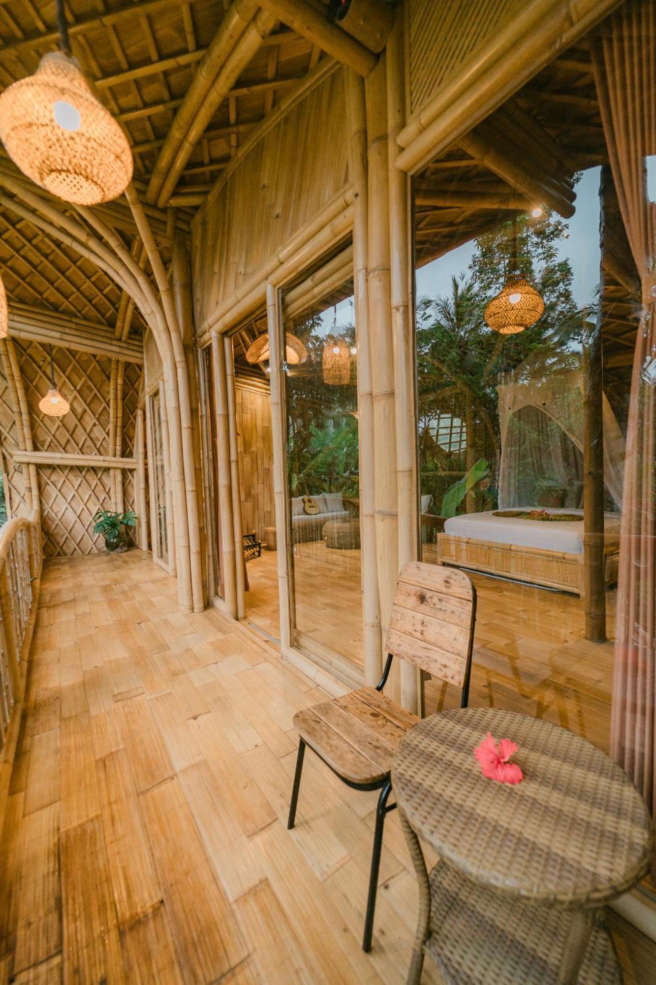 Alamvaya Bali Bamboo House Villa Сидемен Екстериор снимка