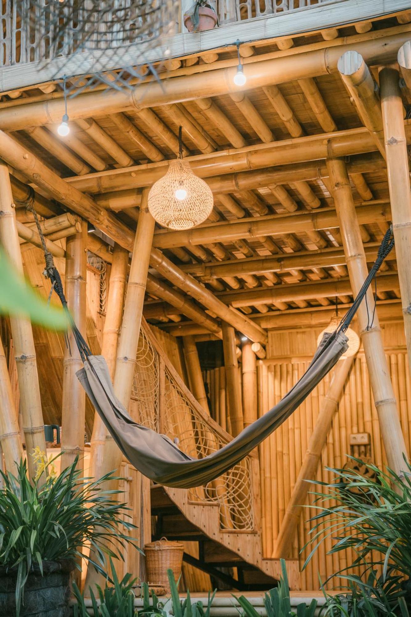 Alamvaya Bali Bamboo House Villa Сидемен Екстериор снимка