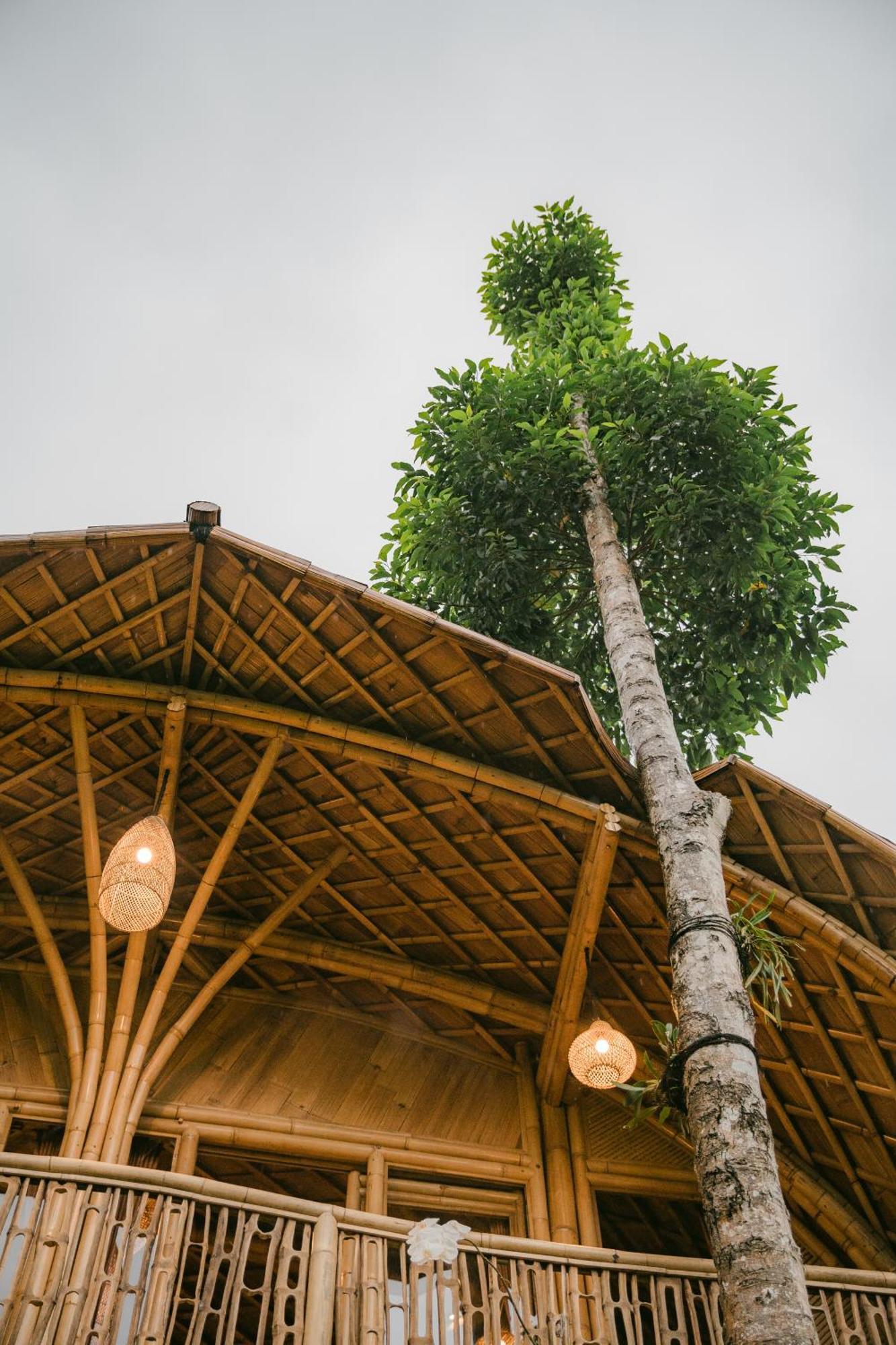 Alamvaya Bali Bamboo House Villa Сидемен Екстериор снимка