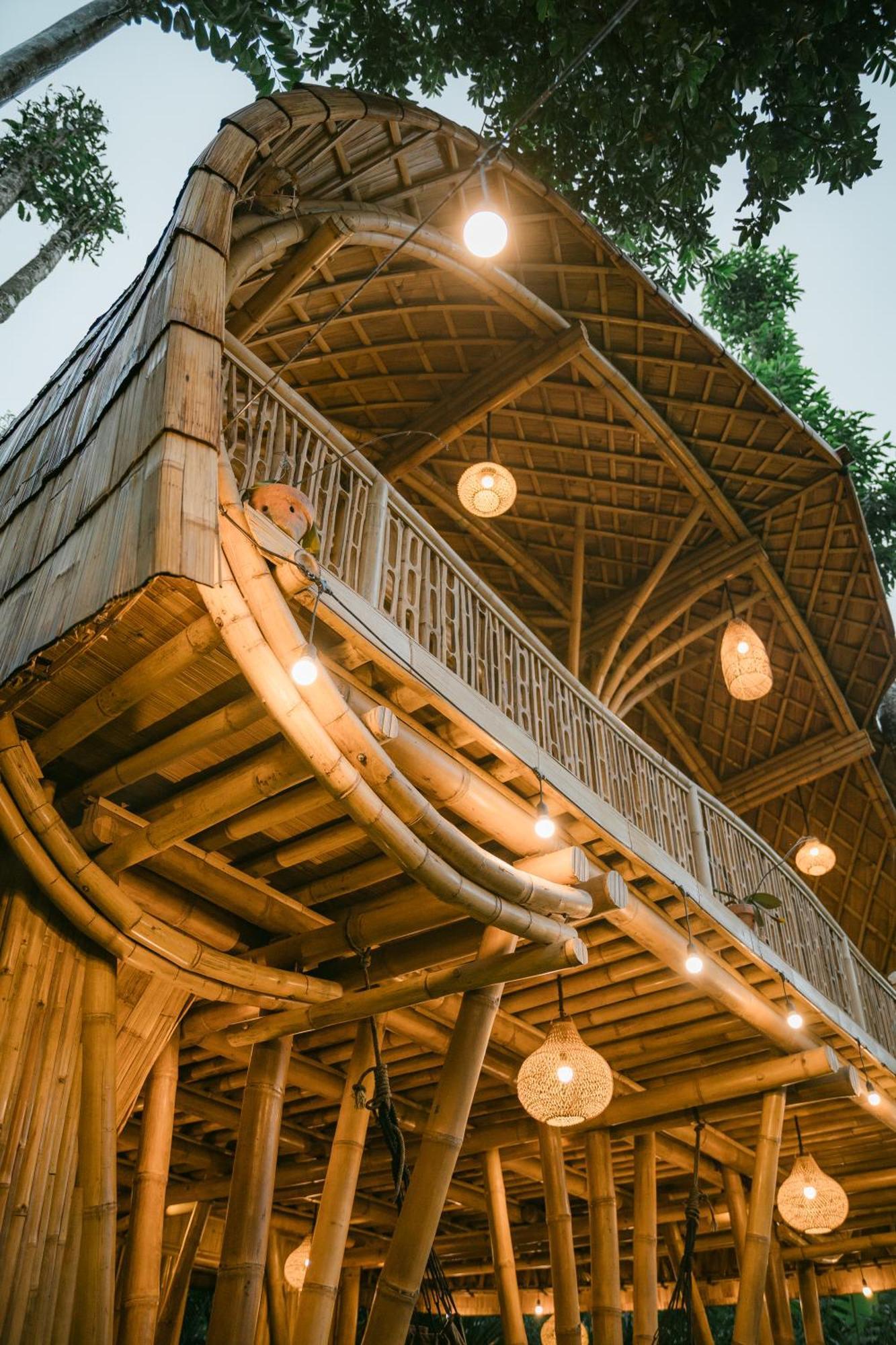Alamvaya Bali Bamboo House Villa Сидемен Екстериор снимка