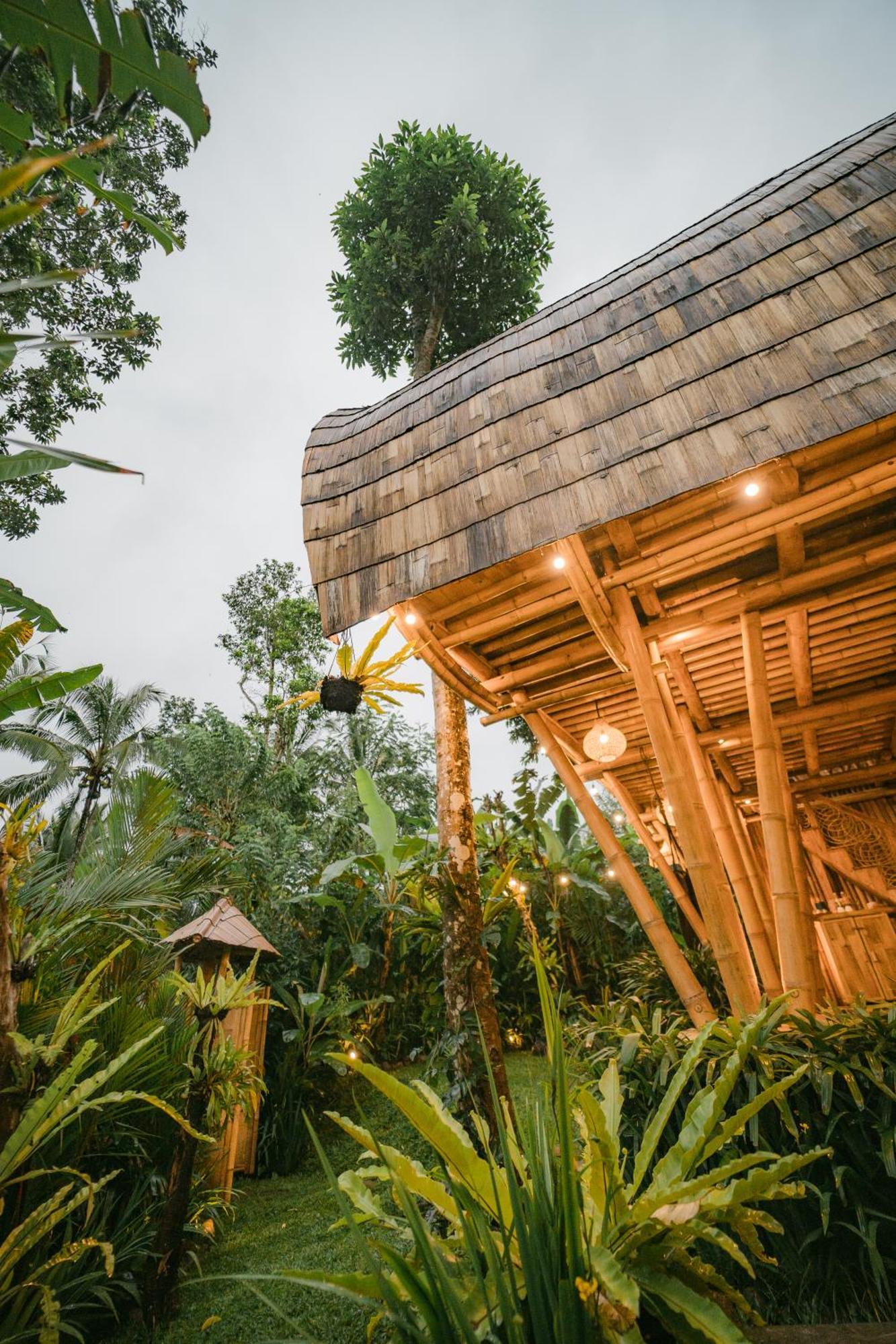 Alamvaya Bali Bamboo House Villa Сидемен Екстериор снимка