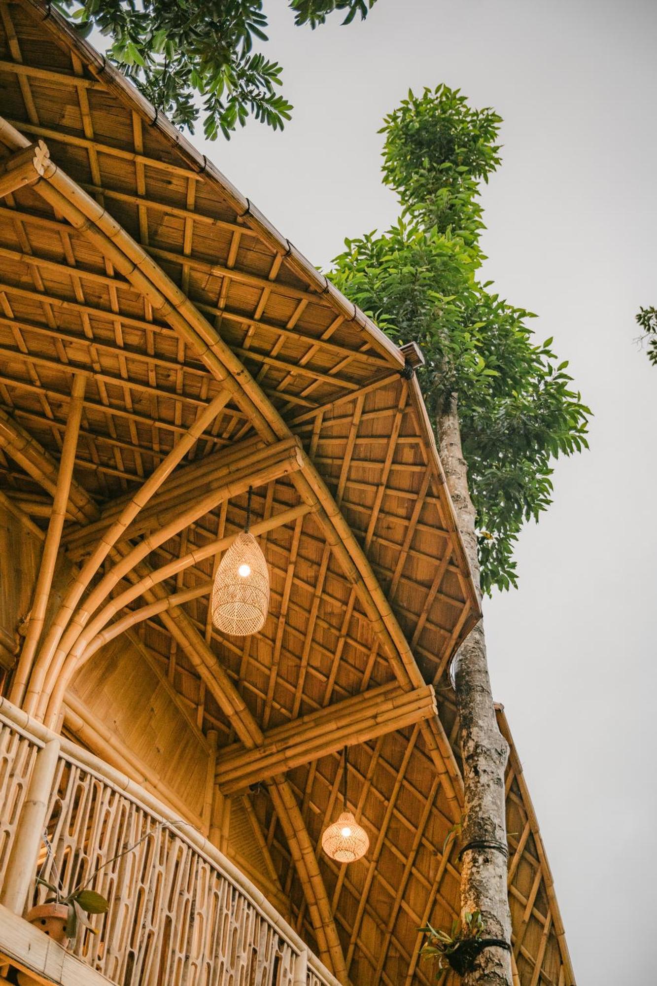 Alamvaya Bali Bamboo House Villa Сидемен Екстериор снимка